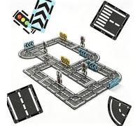Relaxdays Magnetic road-building set for kids