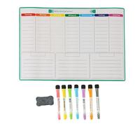 Relaxdays Magnetic weekly planner with markers