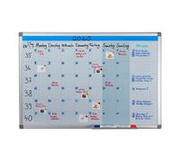 Relaxdays Magnetic Whiteboard with Planner