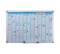 Relaxdays Magnetic Whiteboard with Planner