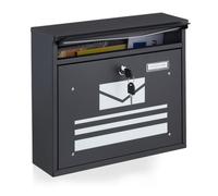 Relaxdays Mailbox with compartment for newsletters