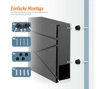 Relaxdays Mailbox with newspaper slot