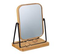 Relaxdays Makeup Mirror with Bamboo Frame