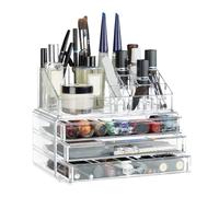 Relaxdays Makeup Organiser with 3 Shelves