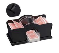 Relaxdays Manual Card Shuffling Machine Black