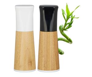 Relaxdays Manual Designer Pepper Mill Set of 2