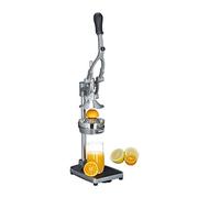 Relaxdays Manual Juicer with Potato Slicer, Apple Cutter, Hand Orange Press, HxWxD: 47.5 x 17.5 x 40.5 cm, Stainless Steel