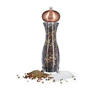 Relaxdays Manual Pepper Mill, Adjustable Ceramic Grinding Mechanism, Spice Mill, Size: 26.5 x 6.5 x 6.5 cm, Bronze