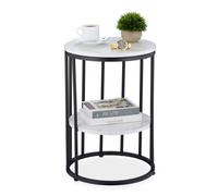 Relaxdays Marble Look Side Table