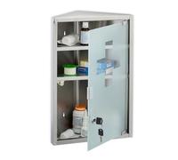 Relaxdays Medicine Cabinet with Glass Door