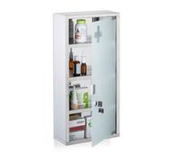 Relaxdays Medicine Cabinet with Glass Door