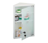 Relaxdays Medicine Cabinet with Glass Door