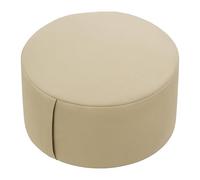 Relaxdays meditation cushion, yoga & mindfulness, floor seat, removable cover, H x D: 13 x 33 cm, zafu, cotton, beige