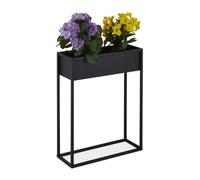 Relaxdays Metal Flower Stand in Black