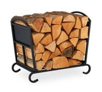 Relaxdays Metal Folding Firewood Basket