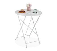 Relaxdays Metal Folding Side Table