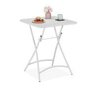 Relaxdays Metal Folding Side Table