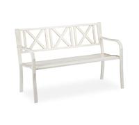 Relaxdays Metal garden bench