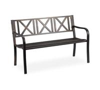 Relaxdays Metal garden bench
