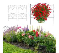 Relaxdays Metal garden edging, set of 5