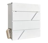 Relaxdays Metal mailbox with newspaper slot