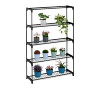 Relaxdays Metal Plant Rack with 5 Shelves