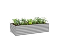 Relaxdays Metal raised bed 57 x 240 x 90cm