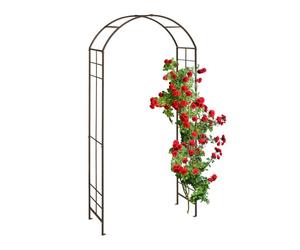 Relaxdays Metal Rose Arch Bronze