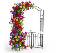 Relaxdays Metal rose arch & gate