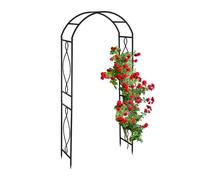 Relaxdays Metal Rose Arch in Black