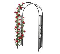 Relaxdays Black metal rose arc