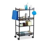 Relaxdays Metal Serving Cart with 4 Shelves