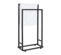 Relaxdays Metal towel rack, 2 rods