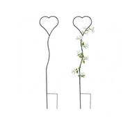Relaxdays Heart-shaped trellis, set of 2
