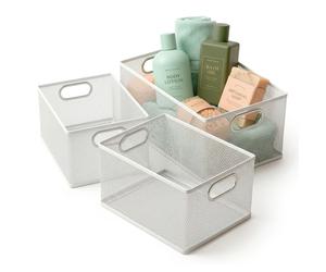 Relaxdays Metal wire baskets, 3 sizes