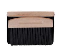 Relaxdays Mini Dustpan and Brush, Tabletop Broom, Cleaning Equipment, Kitchen & Camping, Metal & Wooden, Black/Natural
