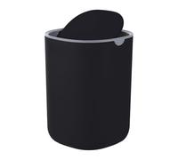 Relaxdays Mini Table Bin, Cosmetic Bin for Bathroom, Black