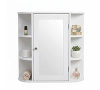 Relaxdays Mirror cabinet with 10 shelves