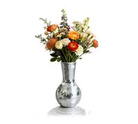 Relaxdays Mirror-mosaic disco vase, 28 cm