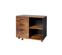 Relaxdays Mobile File Cabinet with 3 Drawers