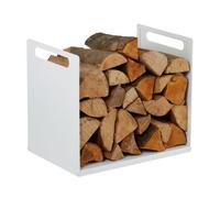 Relaxdays Modern metal log holder