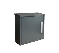 Relaxdays modern wall-mounted postbox, HxWxD: 35 x 33 x 12 cm, DIN C4, weatherproof, 4 keys, anthracite