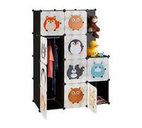 Relaxdays Modular Kids' Shelf with Animal Theme