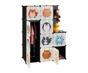 Relaxdays Modular Kids' Shelf with Animal Theme