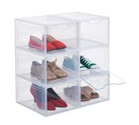 Relaxdays Modular System of 6 Shoe Boxes