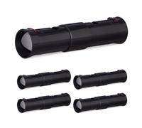Relaxdays Mole Trap, Set of 5, Humane, Catch & Release, 2 Control Openings, Adjustable, Outdoor, Animal-Friendly, Black, 27 x 6 x 6 cm