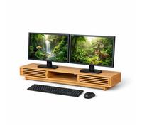 Relaxdays Monitor stand, 3 compartments