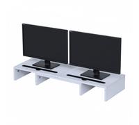 Relaxdays Monitor stand for 2 displays, white