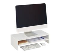 Relaxdays Monitor Stand with Compartment