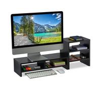 Monitor stand Desk Organizer 2 Compartments Easy Assembly Monitor Riser